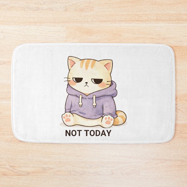 Item preview, Not Today Cat | Cute Kawaii Aesthetic | Introvert Mood Design designed and sold by The Mood Index.