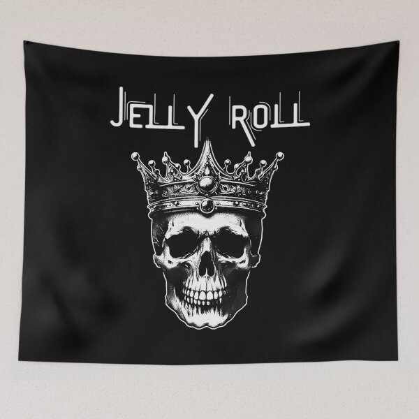 Item preview, Jelly Roll Somebody Save Me Vintage Modern Skull C designed and sold by RiebbonzzArt.