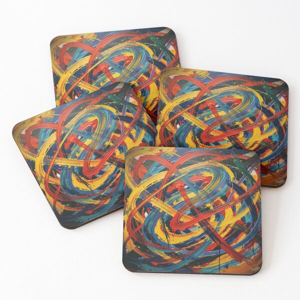 Item preview, Vivid Abstract Brushstroke Explosion in Dynamic Colors and Expressive Motion designed and sold by FotoworldEdel.
