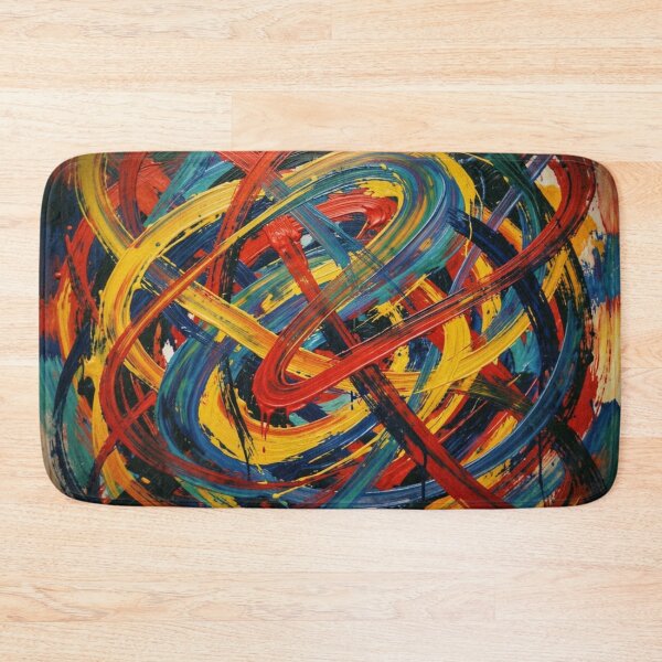 Item preview, Vivid Abstract Brushstroke Explosion in Dynamic Colors and Expressive Motion designed and sold by FotoworldEdel.