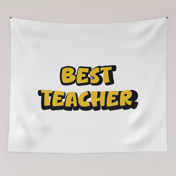 Item preview, Best Teacher – Appreciation Typography Design designed and sold by Swati's Digital Den.