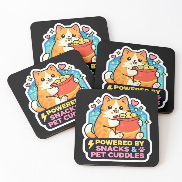 Item preview, Powered By Snacks & Pet Cuddles Cat Shirt  designed and sold by Safe Haven Pets.
