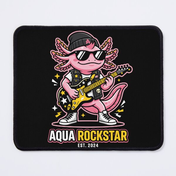 Item preview, Aqua Rockstar: The Axolotl Legend designed and sold by artistastshirt.