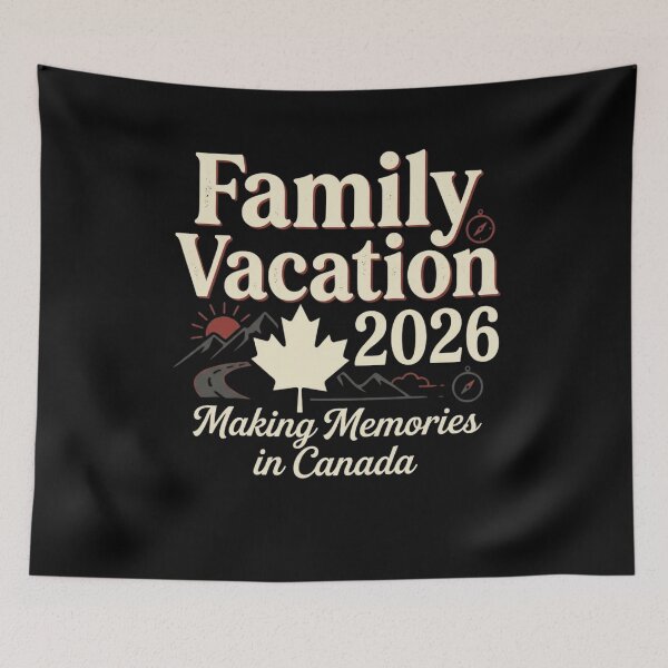 Item preview, Family Vacation 2026 Canada Trip Making Memories Vintage Travel Adventure designed and sold by bilal sibgui.
