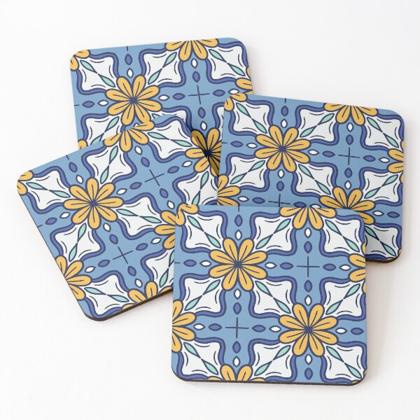 Item preview, Blue Flower Mosaic designed and sold by wishfulsun.