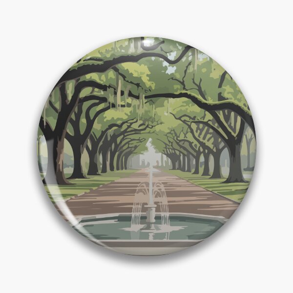 Item preview, Savannah Georgia Travel Postcard Timeless Elegance Oak Tree Art designed and sold by PixelWaveBD.