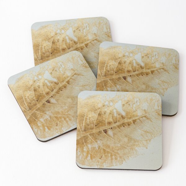 Item preview, Skeleton Leaf Print in Gold designed and sold by Alchemia.