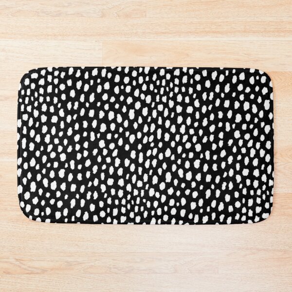 Item preview, Handmade polka dot brush strokes (black and white reverse dalmatian) designed and sold by Design Minds Boutique.