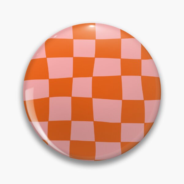 Item preview, Hand Drawn Checkerboard Pattern (pink/orange) designed and sold by Design Minds Boutique.