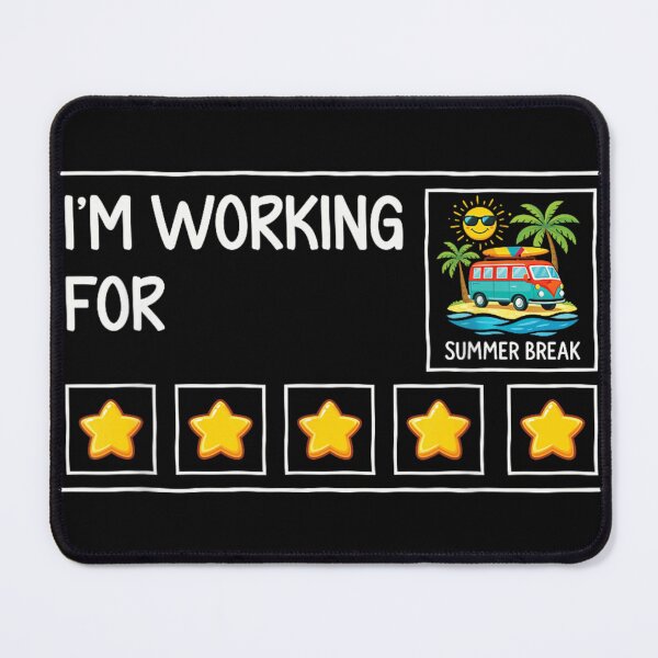 Item preview, Im Working For Summer Break Retro Van Travel Vacation Beach Trip designed and sold by LizzyKeiko.