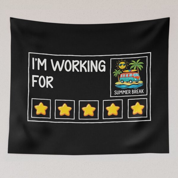 Item preview, Im Working For Summer Break Retro Van Travel Vacation Beach Trip designed and sold by LizzyKeiko.