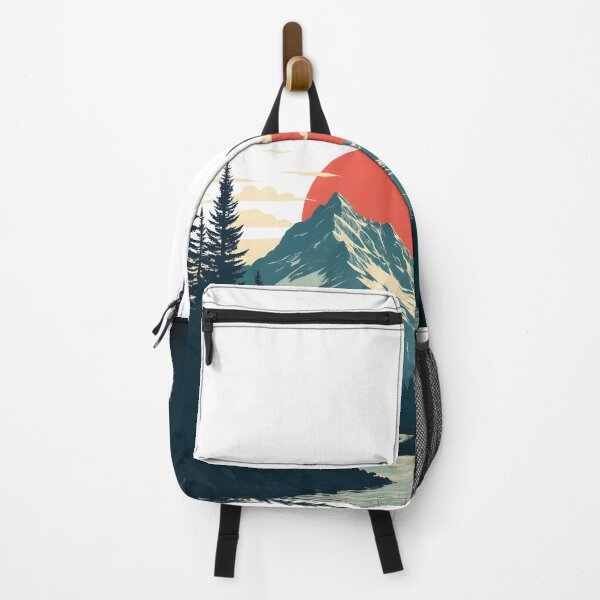 Item preview, Retro Wilderness Mountain Sunset designed and sold by canvahub.