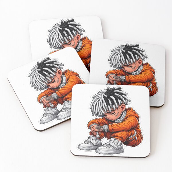 Item preview,  Sad Boy Rapper with Dreads and Chains Sticker designed and sold by  Artify Lab.