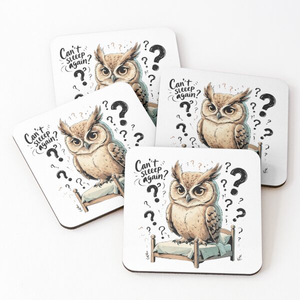 Item preview, Cant Sleep Again Cute Vintage Owl Insomnia Relatable designed and sold by AQUILAKREO.