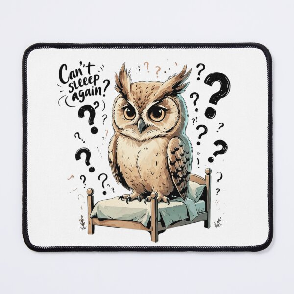 Item preview, Cant Sleep Again Cute Vintage Owl Insomnia Relatable designed and sold by AQUILAKREO.