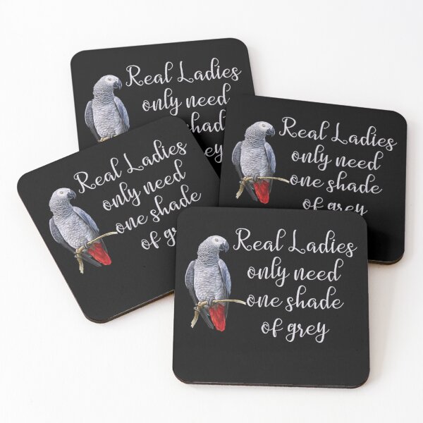 Item preview, Gray Parrot T-shirt Real Ladies Funny Quote T-shirt, Gray Parrot T-shirt Real Ladies Funny Quote Stickers designed and sold by krooslistO.