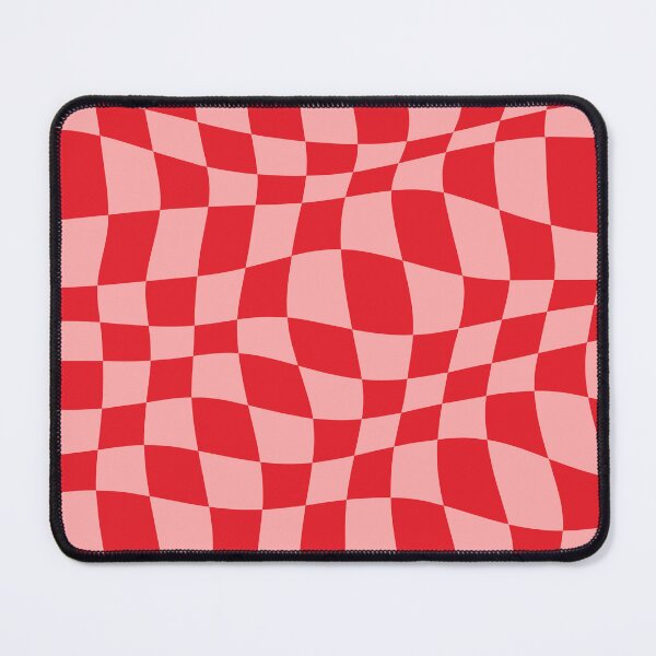 Item preview, Warped Checkered Pattern (red/pink) designed and sold by Design Minds Boutique.