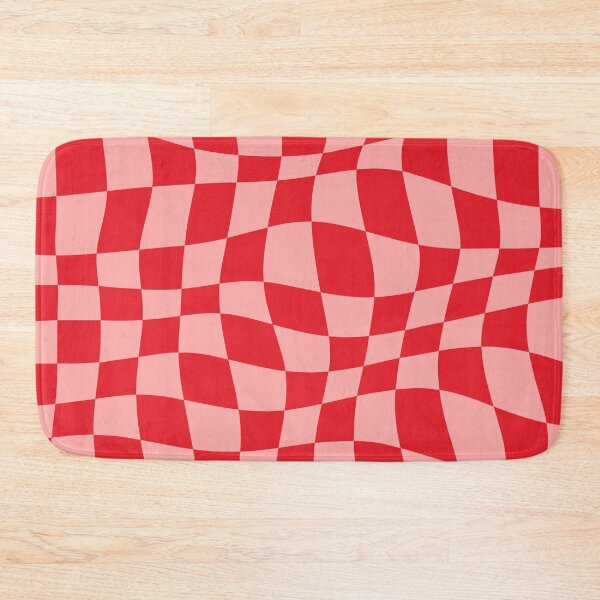 Item preview, Warped Checkered Pattern (red/pink) designed and sold by Design Minds Boutique.