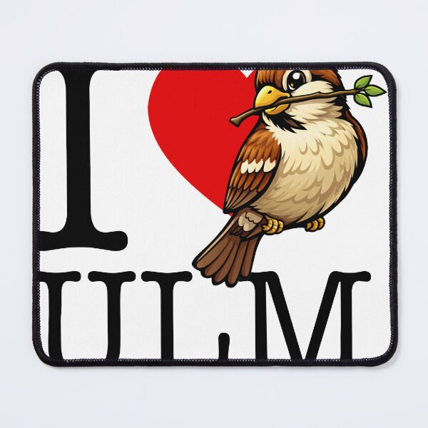 Item preview, Ulm motif 6 - Ulmer Sparrow i love Ulm designed and sold by the-grey-one.