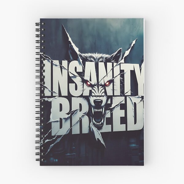 Item preview, insanitybreed Raging Wolf Breaking Through Wall | Dark Industrial Streetwear Graphic Tee designed and sold by INSANITYBREED.