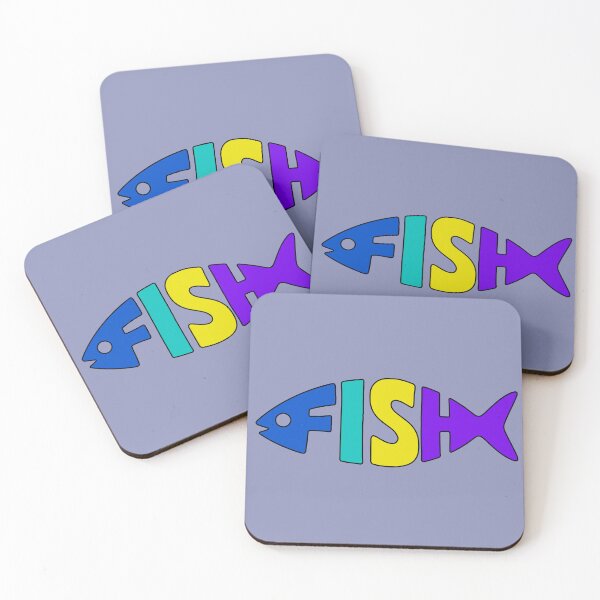 Item preview, Fish Typography Logo – Colorful Pop Art Fish Design designed and sold by busurman.