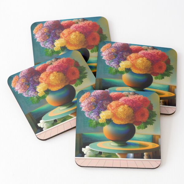 Item preview, Vibrant Floral Still Life in Warm Luminous Colors – Artistic Home Decor  designed and sold by FotoworldEdel.