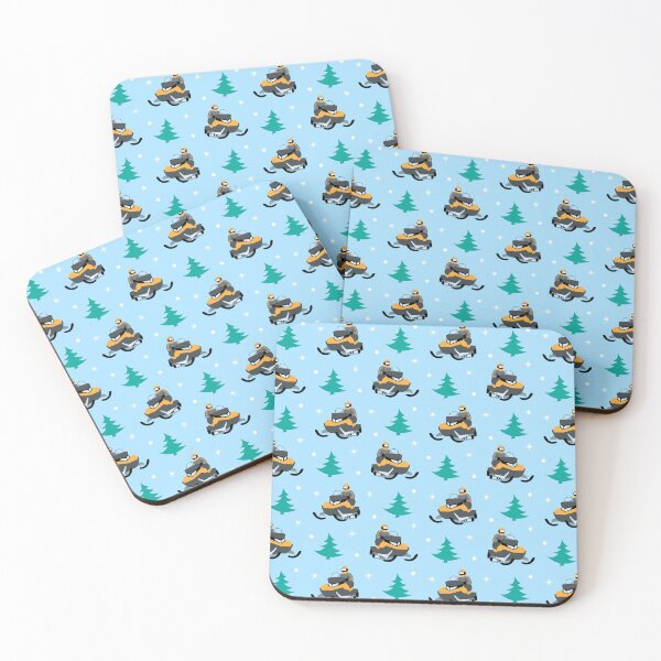 Item preview, Snowmobile Pattern (yellow) designed and sold by Design Minds Boutique.