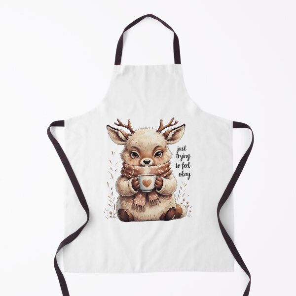Item preview, Just Trying To Feel Okay Cute Vintage Deer Mental Health designed and sold by AQUILAKREO.