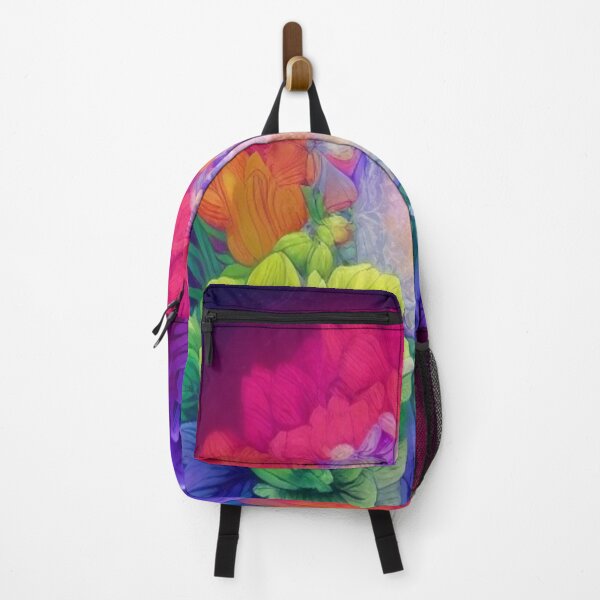 Item preview, Radiant Cosmic Floral Mandala in Vibrant Rainbow Colors  designed and sold by FotoworldEdel.