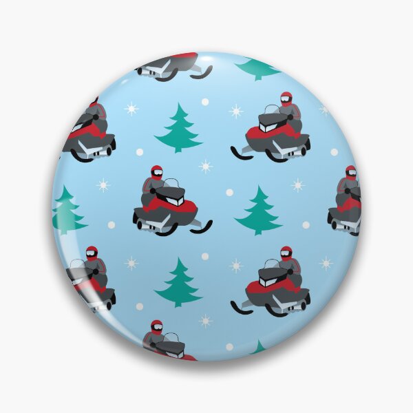 Item preview, Snowmobile Pattern (red) designed and sold by Design Minds Boutique.