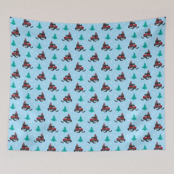 Item preview, Snowmobile Pattern (red) designed and sold by Design Minds Boutique.
