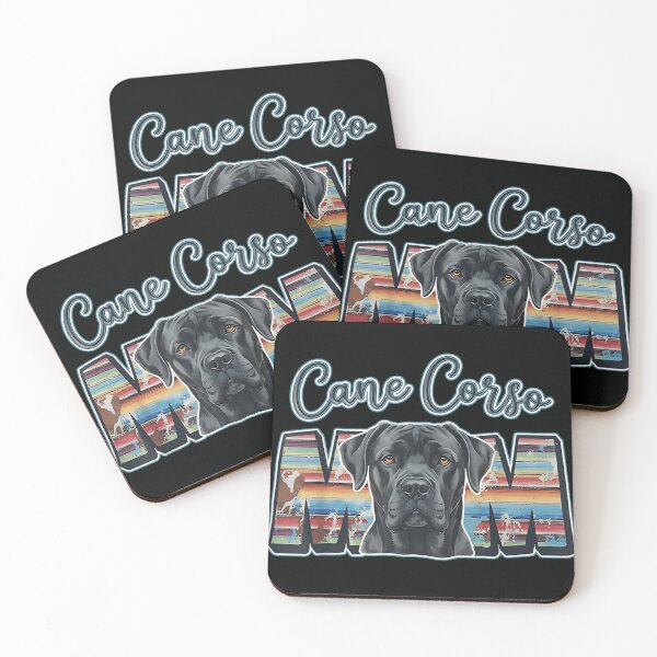 Item preview, Cane Corso Mom Italian Mastiff Dog Head Retro Serape Pattern Pet Lover designed and sold by River Silva.
