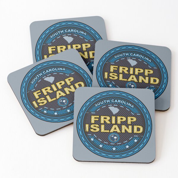 Item preview, Fripp Island South Carolina stitching effect blue designed and sold by studioss76.
