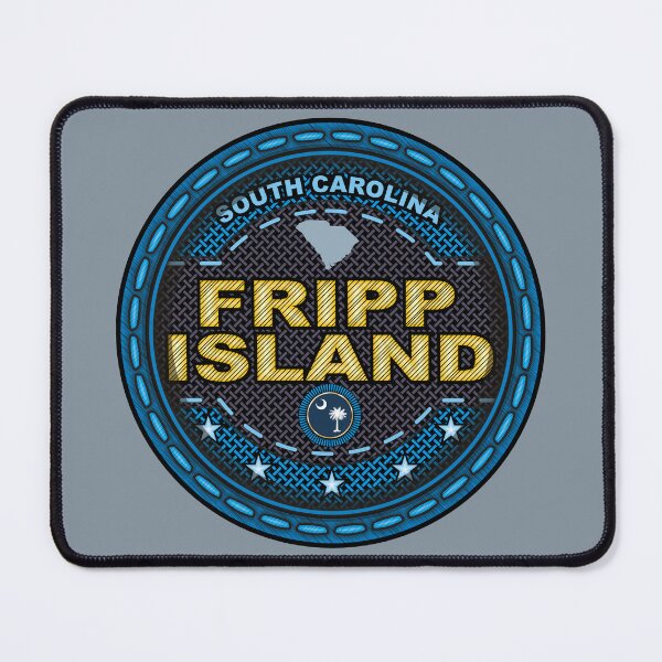 Item preview, Fripp Island South Carolina stitching effect blue designed and sold by studioss76.