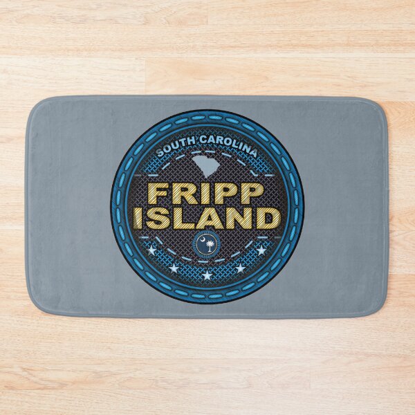 Item preview, Fripp Island South Carolina stitching effect blue designed and sold by studioss76.