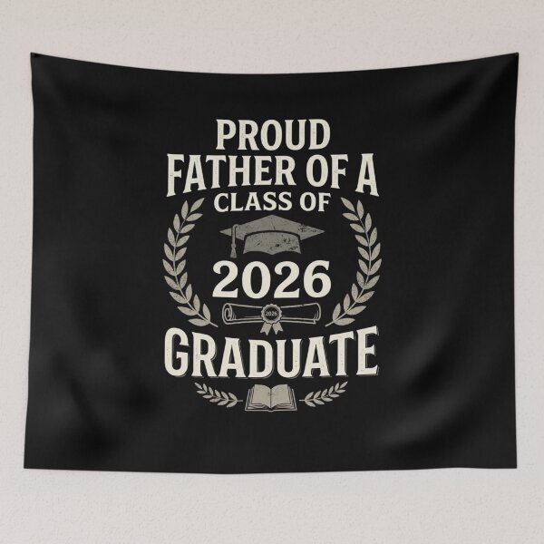 Item preview, Proud Father of a Class of 2026 Graduate Graduation Dad Vintage Celebration  designed and sold by bilal sibgui.
