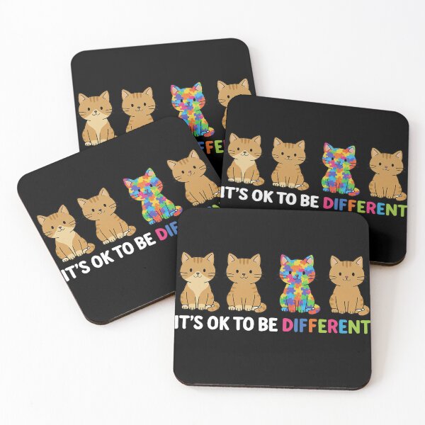 Item preview, It's Ok To Be Different Shirt, Autism Awareness, Different Cat  designed and sold by Artovista Vision.