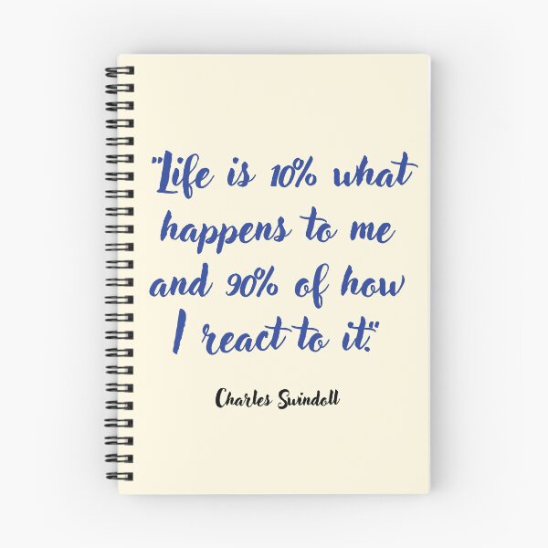 Item preview, Life is 10% what happens to me . . . Charles Swindoll Quotation designed and sold by CharlottePlaceArt.