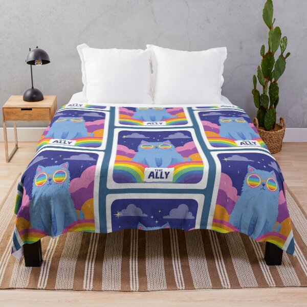 Item preview, The Ally pride month cat designed and sold by MendaciousMina.