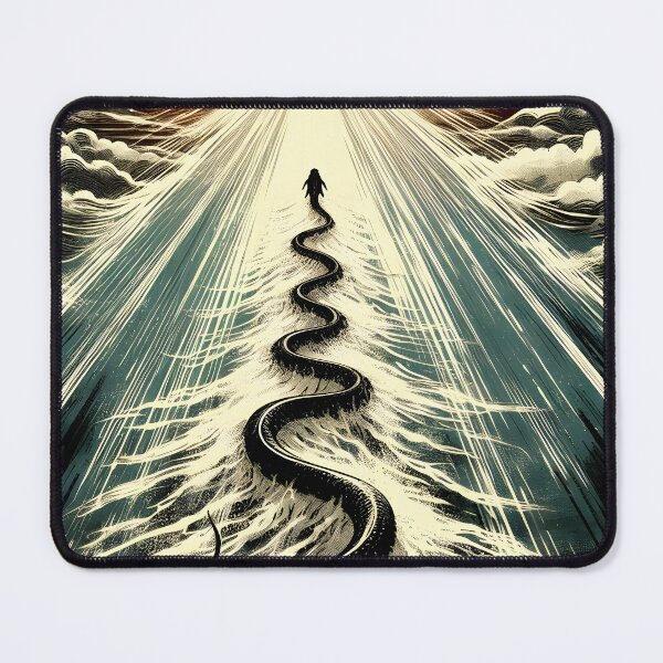 Item preview, Perspective Depth Snake, Ai Generated Art designed and sold by ACC .