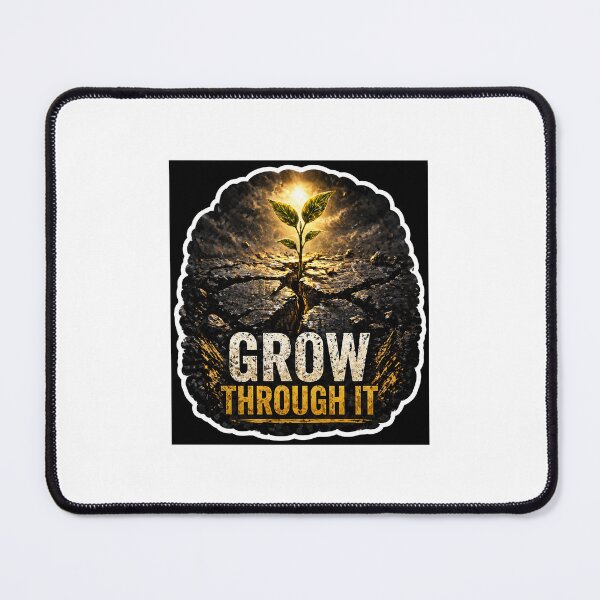 Item preview, Grow Through It – Resilience & Growth Mindset Motivational Sticker designed and sold by Wander Pop Studio.