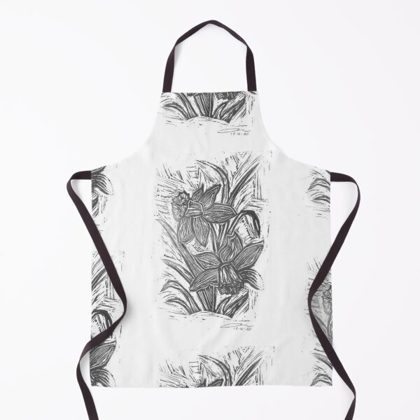 Item preview, Daffodil lino print (monochrome) designed and sold by Life's eye Art and photography.