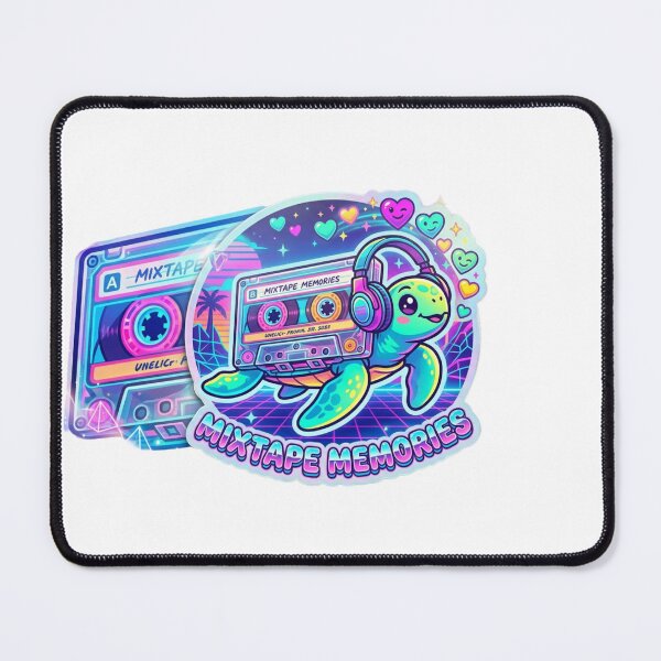 Item preview, Mixtape Memories Retro Cassette Turtle – Y2K Vaporwave Aesthetic designed and sold by Vibe Glue.