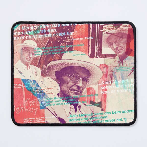 Item preview, Hermann Hesse quote Literature Pop Art Collage designed and sold by Mauswohn.