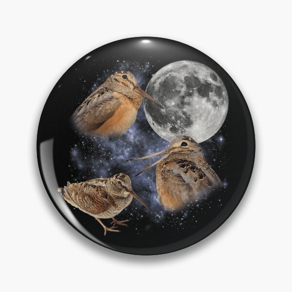 Item preview, American Woodcock Bird In Space Galaxy Moon Timberdoodle Wildlife Nature Art designed and sold by Chaya Reid.