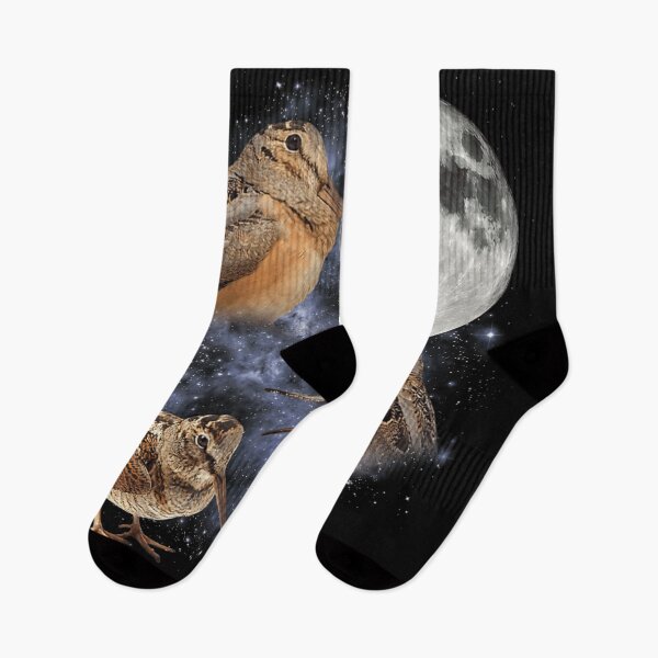 Item preview, American Woodcock Bird In Space Galaxy Moon Timberdoodle Wildlife Nature Art designed and sold by Chaya Reid.