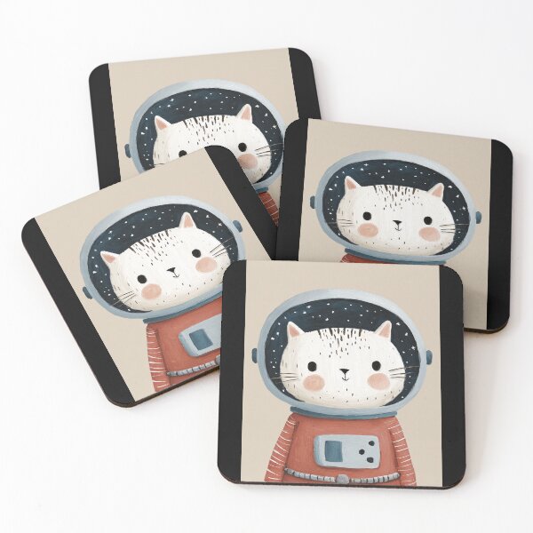 Item preview, Cute astronaut cat designed and sold by MendaciousMina.