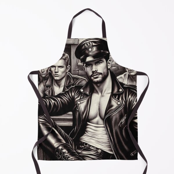 Item preview, Leather Bar Lads Tom of Finland Clothing Leather Man Tribute Gay Art designed and sold by ItsAKinkThing.