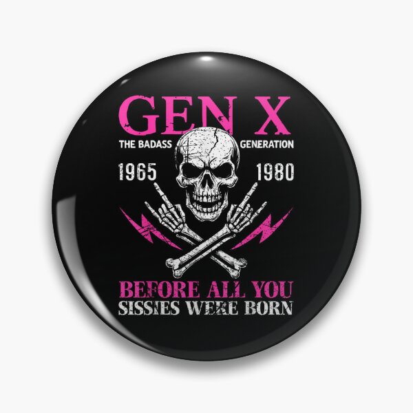 Item preview, Gen X The Badass Generation Skull Rock Hand 1965 To 1980 designed and sold by Chaya Reid.