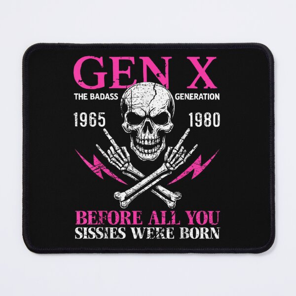 Item preview, Gen X The Badass Generation Skull Rock Hand 1965 To 1980 designed and sold by Chaya Reid.